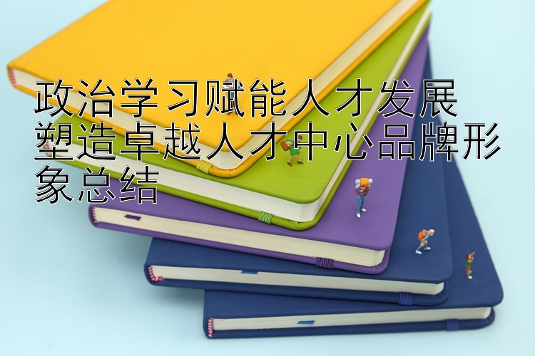 政治学习赋能人才发展  塑造卓越人才中心品牌形象总结