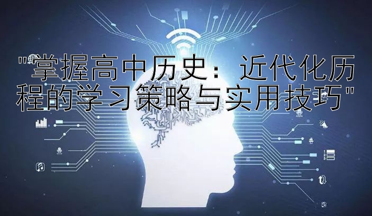 掌握高中历史：近代化历程的学习策略与实用技巧