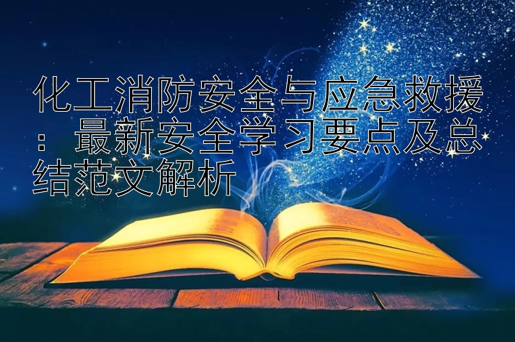 化工消防安全与应急救援：最新安全学习要点及总结范文解析