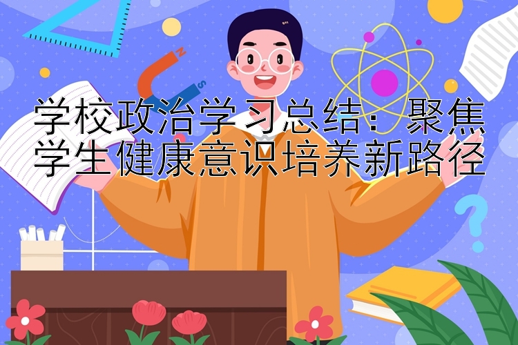 学校政治学习总结：聚焦学生健康意识培养新路径