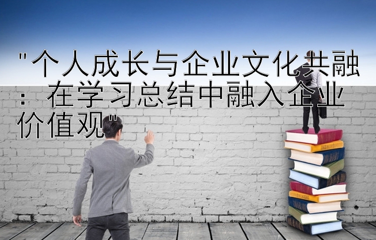 个人成长与企业文化共融：在学习总结中融入企业价值观