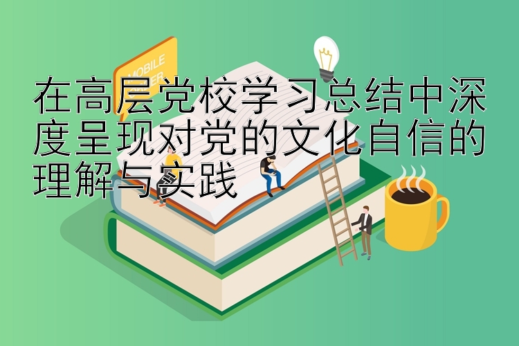 在高层党校学习总结中深度呈现对党的文化自信的理解与实践