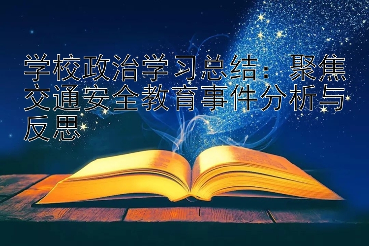 学校政治学习总结：聚焦交通安全教育事件分析与反思